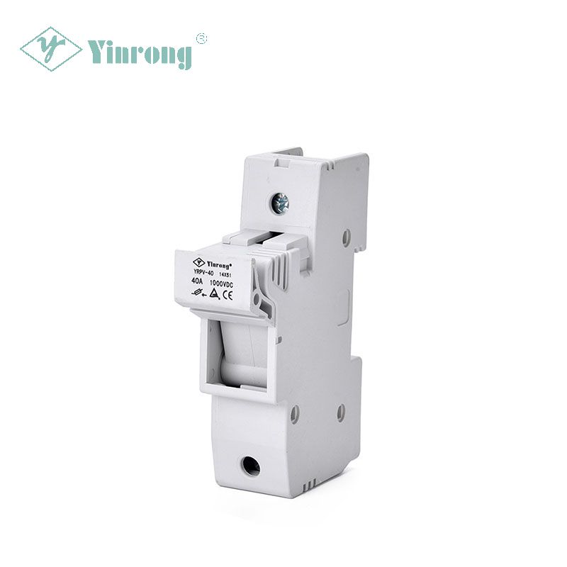 1000VDC 40A 14×51mm Solar PV DIN Rail Fuse Holder