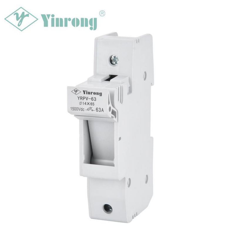 1500VDC 63A 14×65mm Solar PV DIN Rail Fuse Holder